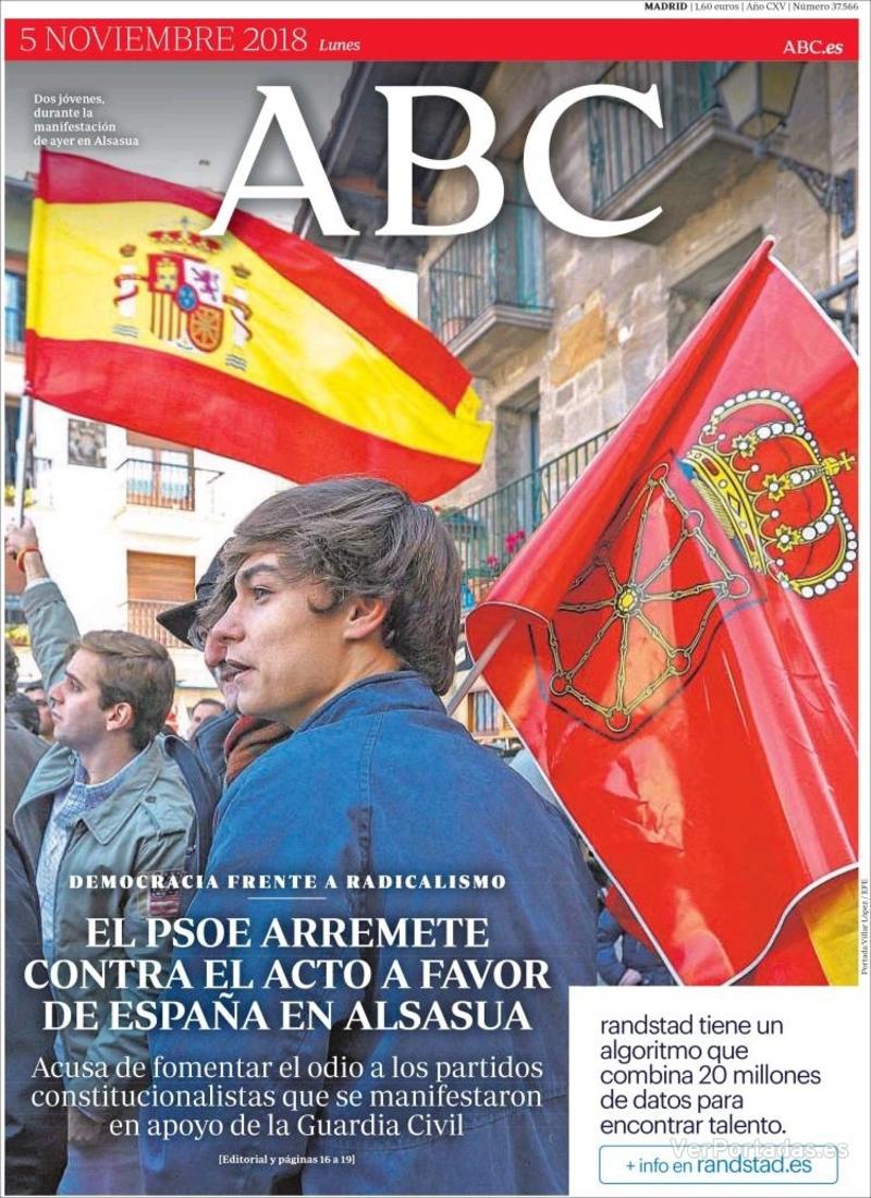 Portada ABC 2018-11-06