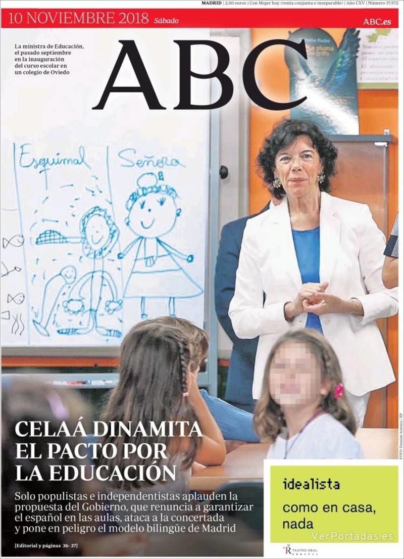 Portada ABC 2018-11-11