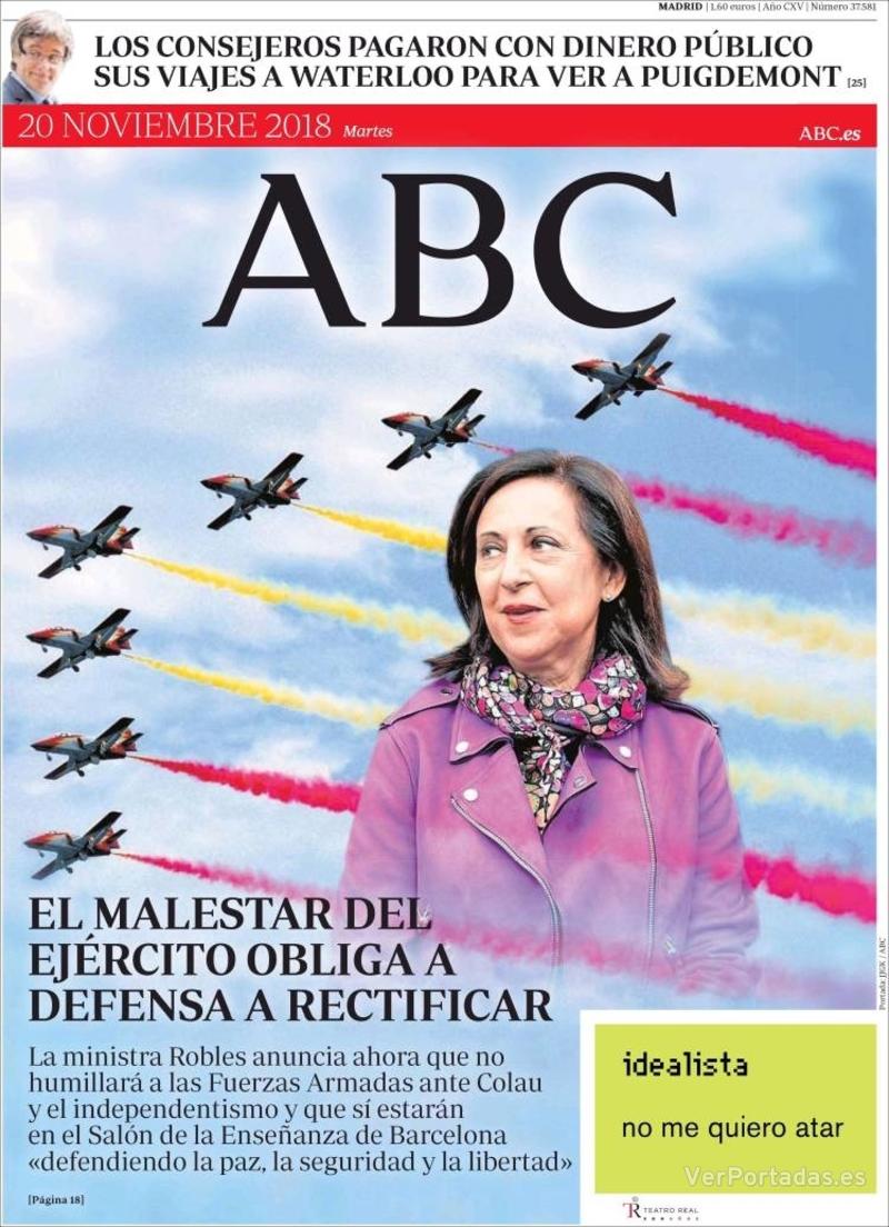 Portada ABC 2018-11-21