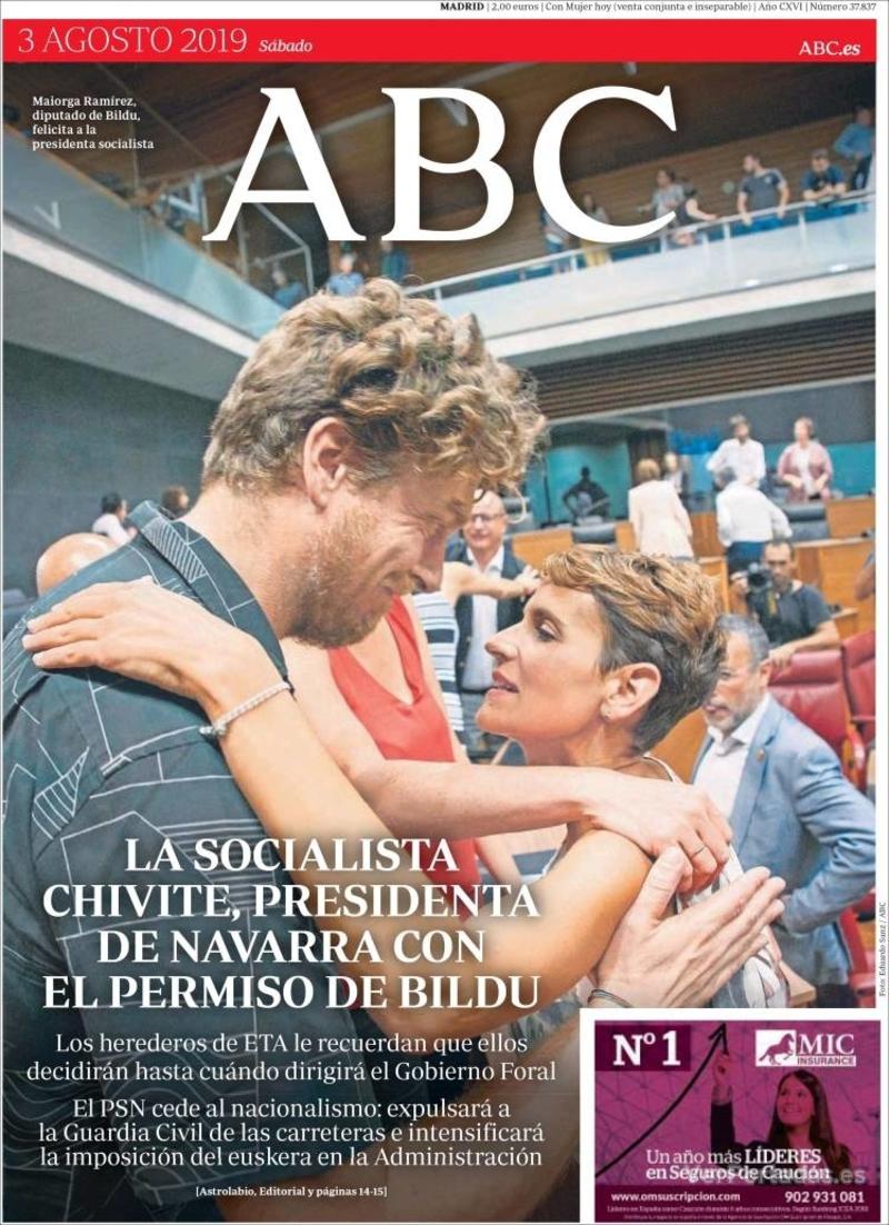 Portada ABC 2019-08-04