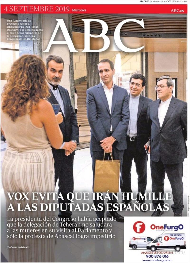 Portada ABC 2019-09-05