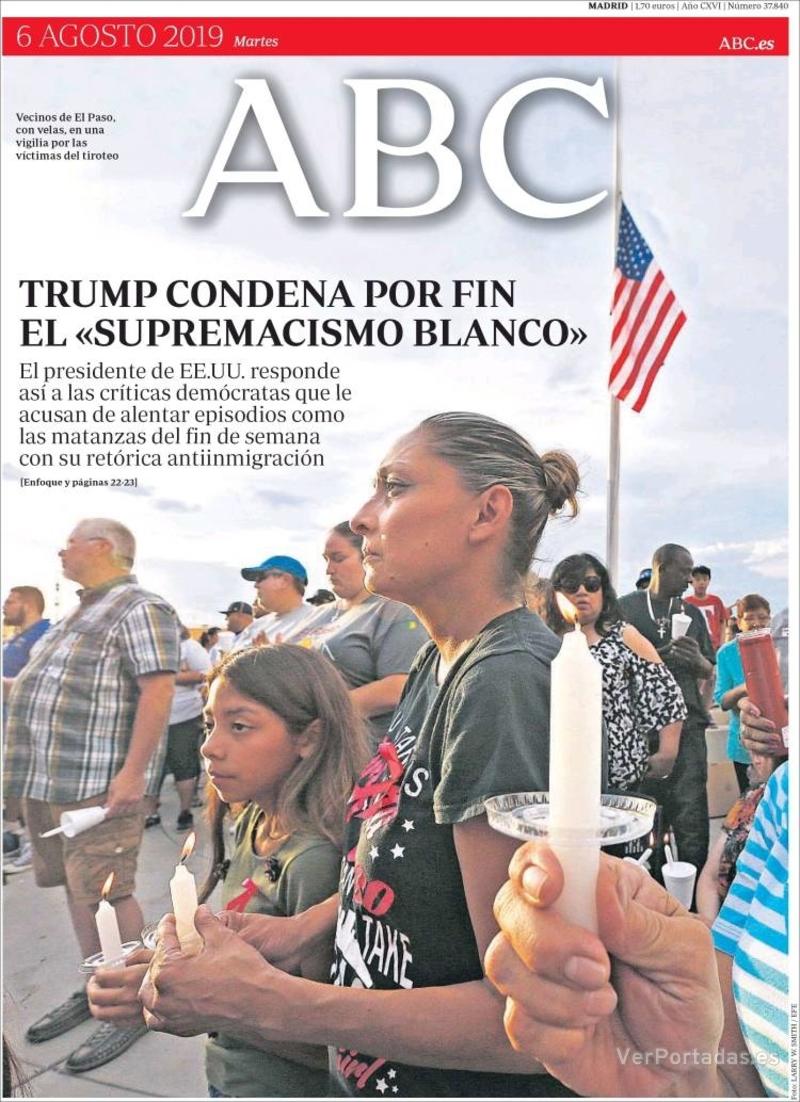Portada ABC 2019-08-07