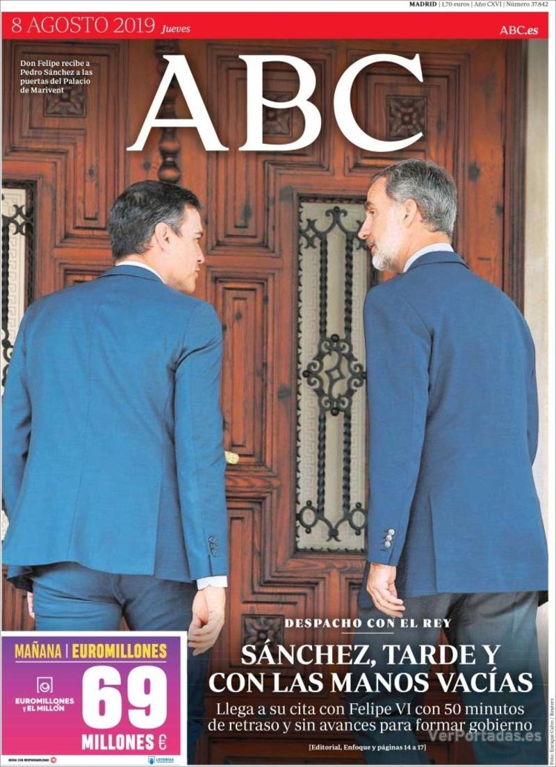 Portada ABC 2019-08-09