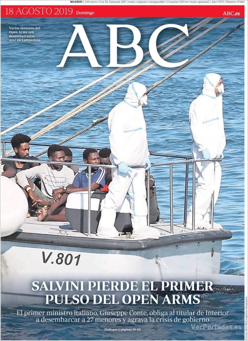 Portada ABC 2019-08-19