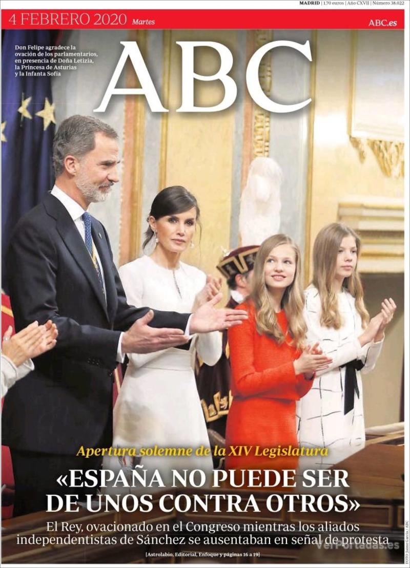 Portada ABC 2020-02-05