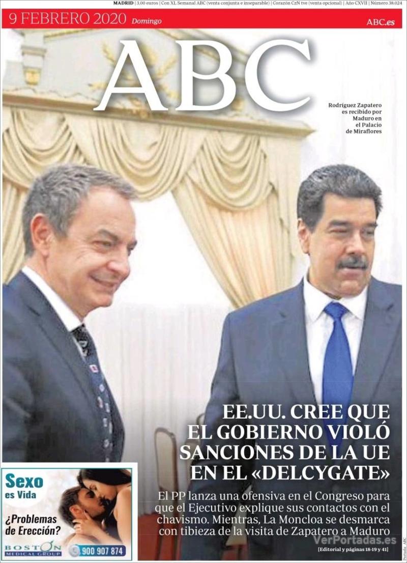 Portada ABC 2020-02-10