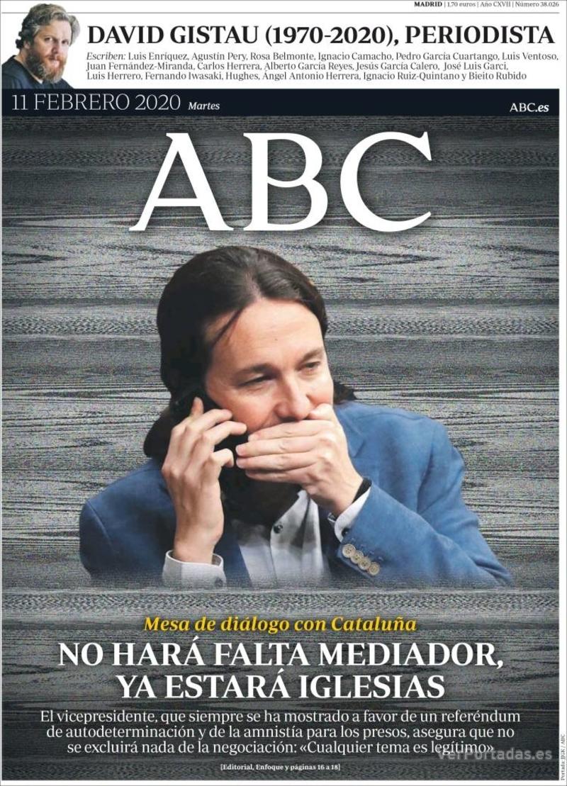 Portada ABC 2020-02-12