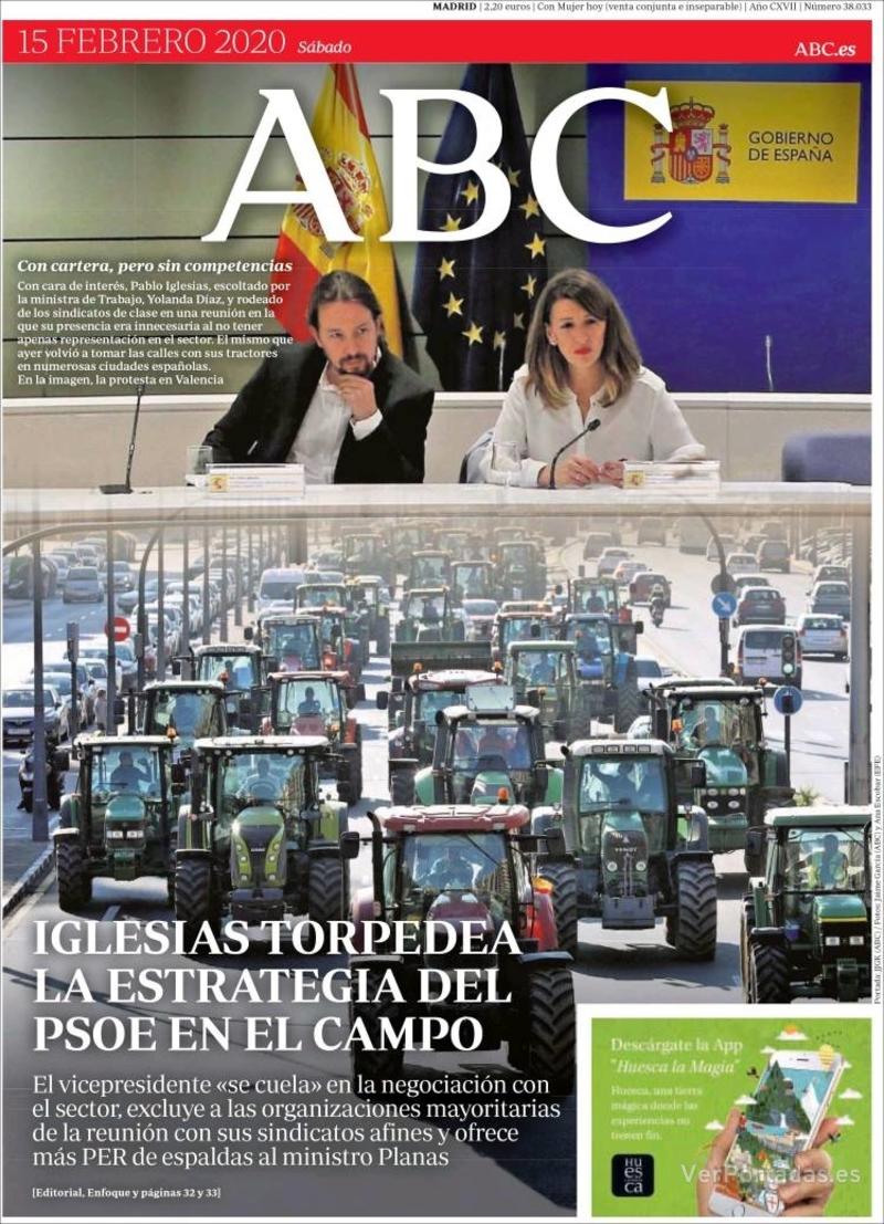 Portada ABC 2020-02-16