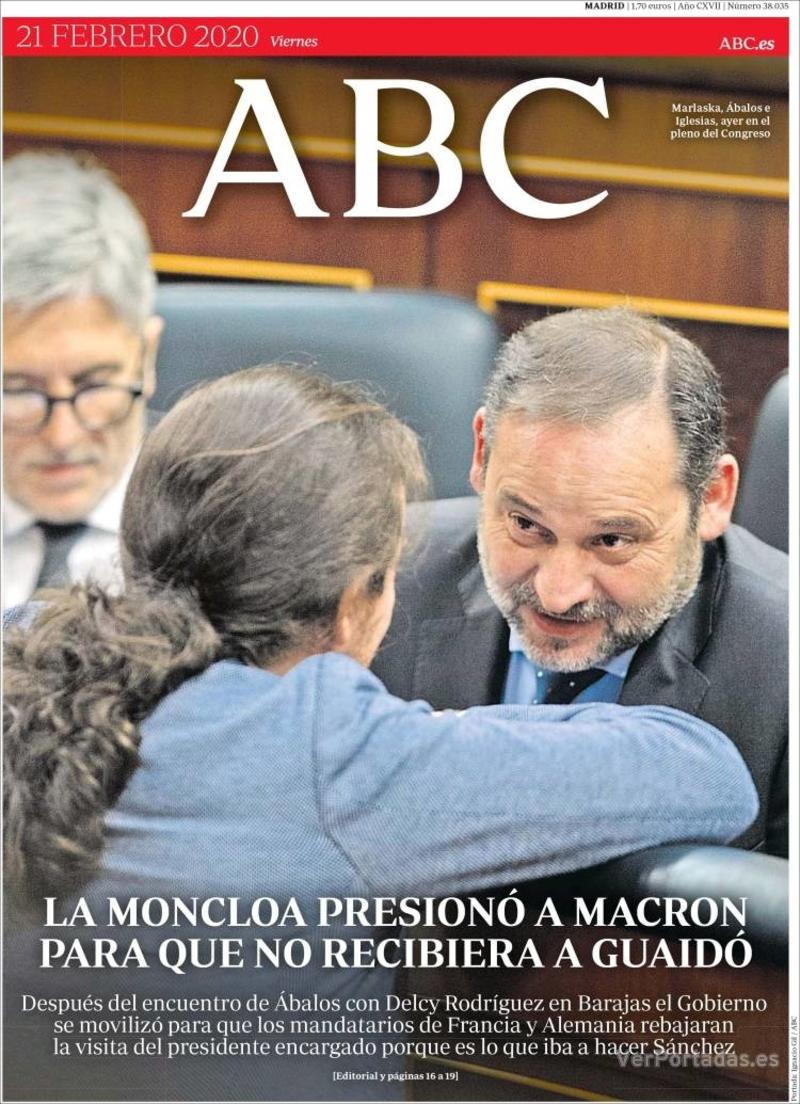 Portada ABC 2020-02-22