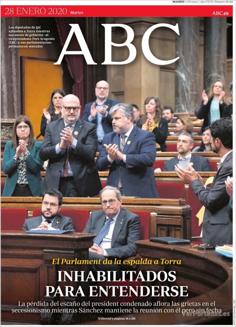 Portada ABC 2020-01-29