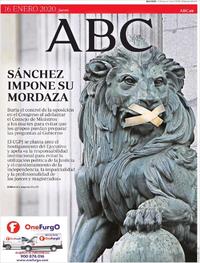 Portada ABC 2020-01-16