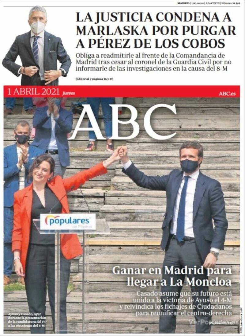 Portada ABC 2021-04-02