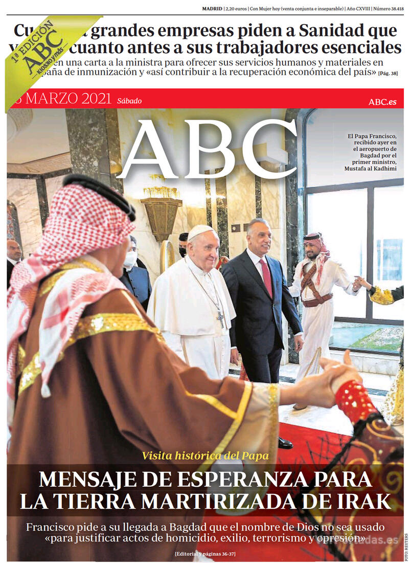 Portada ABC 2021-03-07