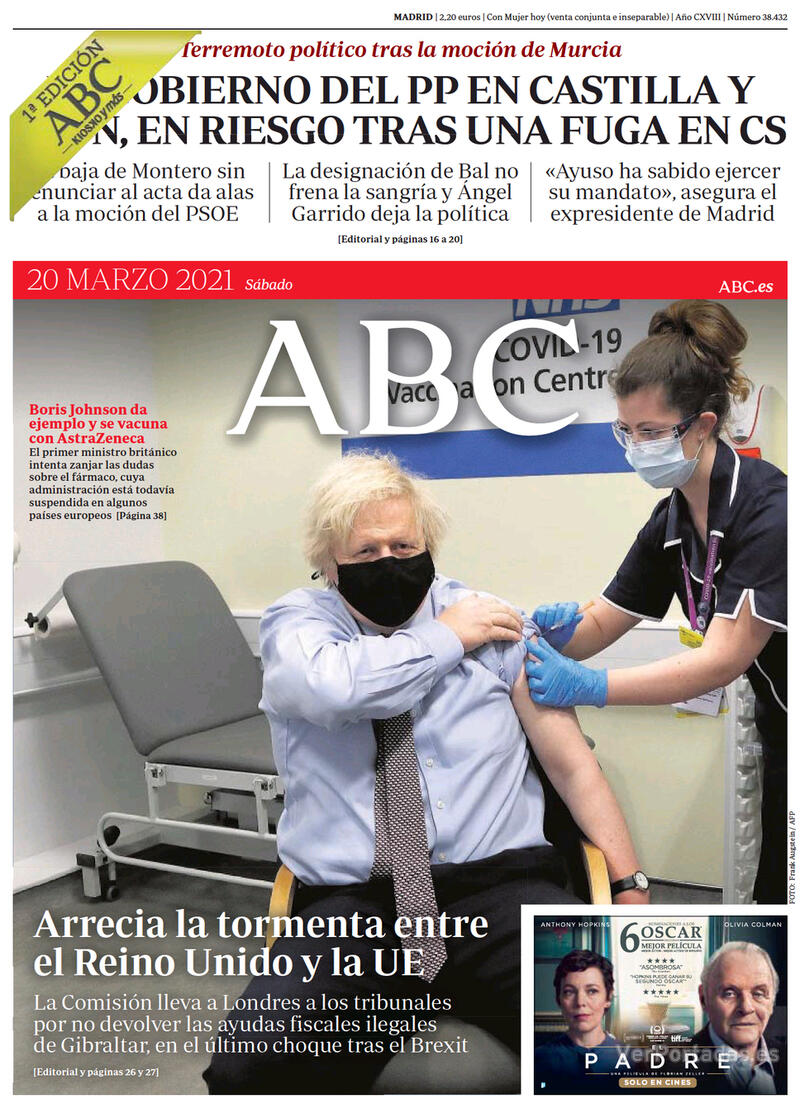 Portada ABC 2021-03-21