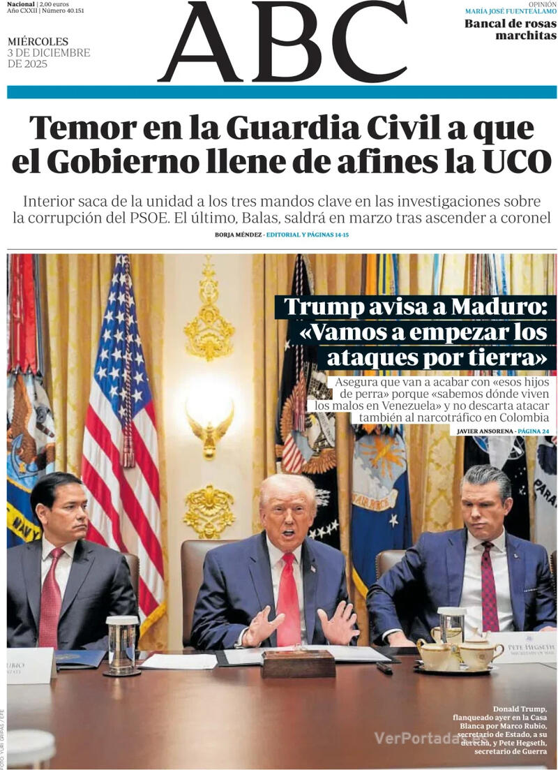 Portada La Vanguardia 2025-12-03