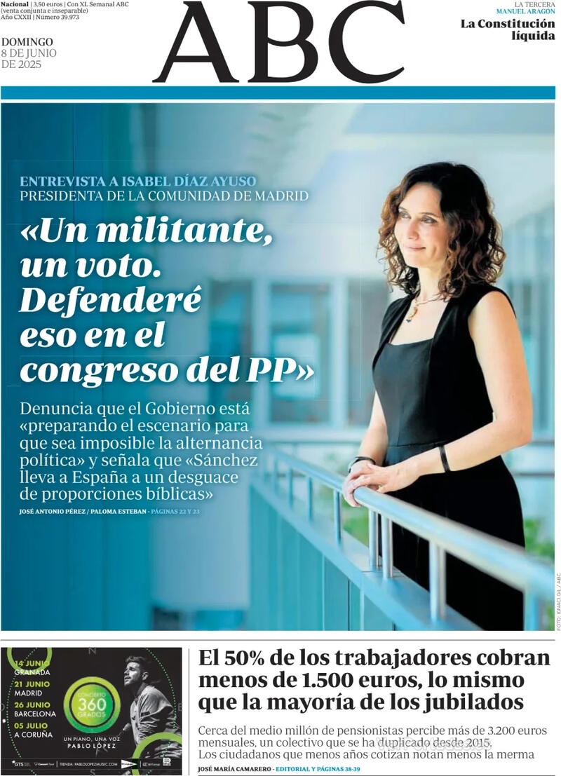 Portada La Vanguardia 2025-06-08