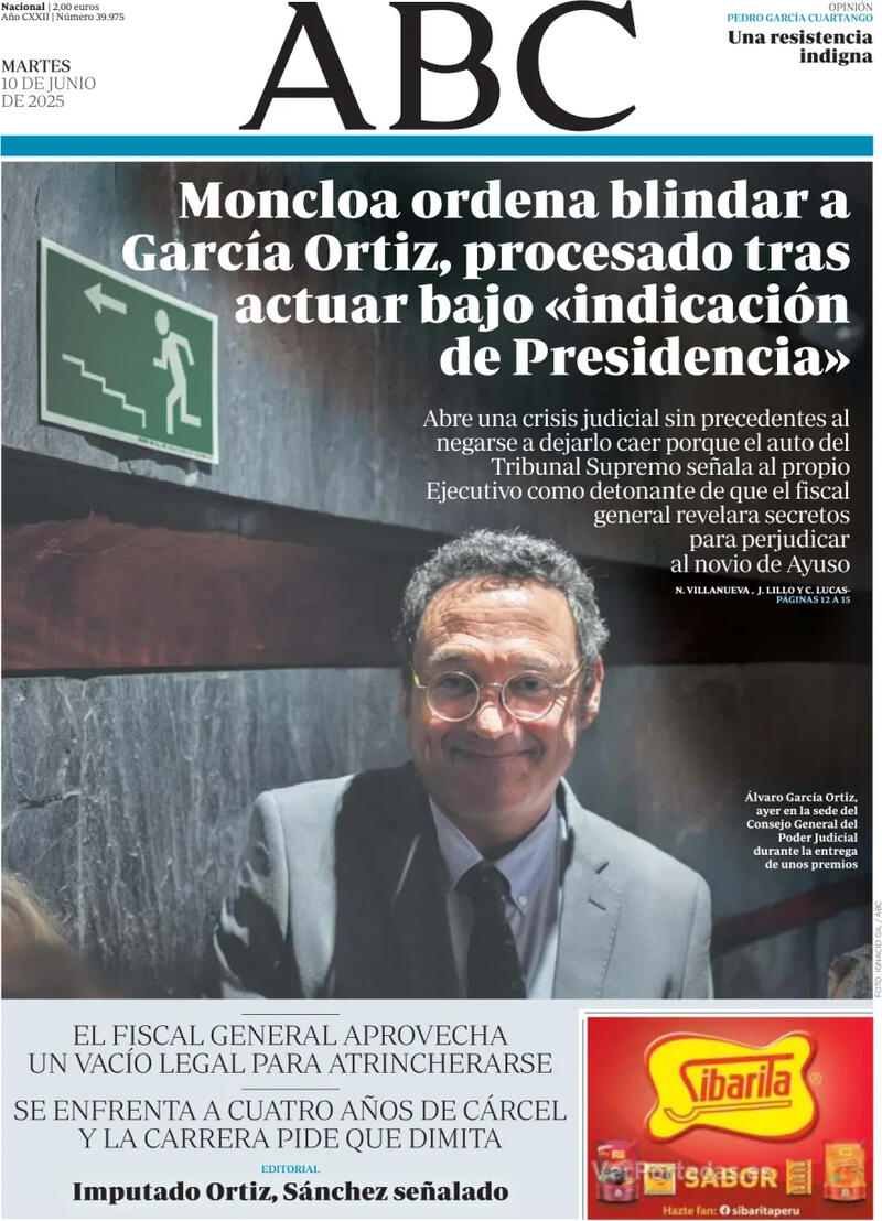 Portada La Vanguardia 2025-06-10
