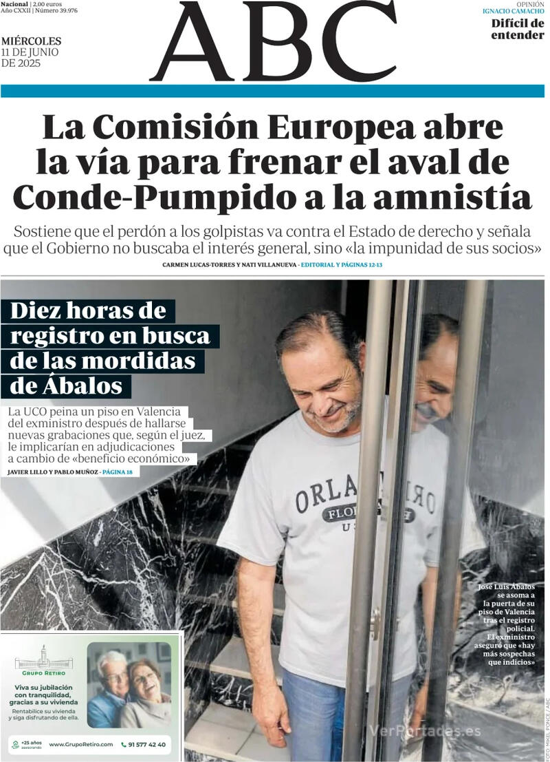 Portada La Vanguardia 2025-06-11