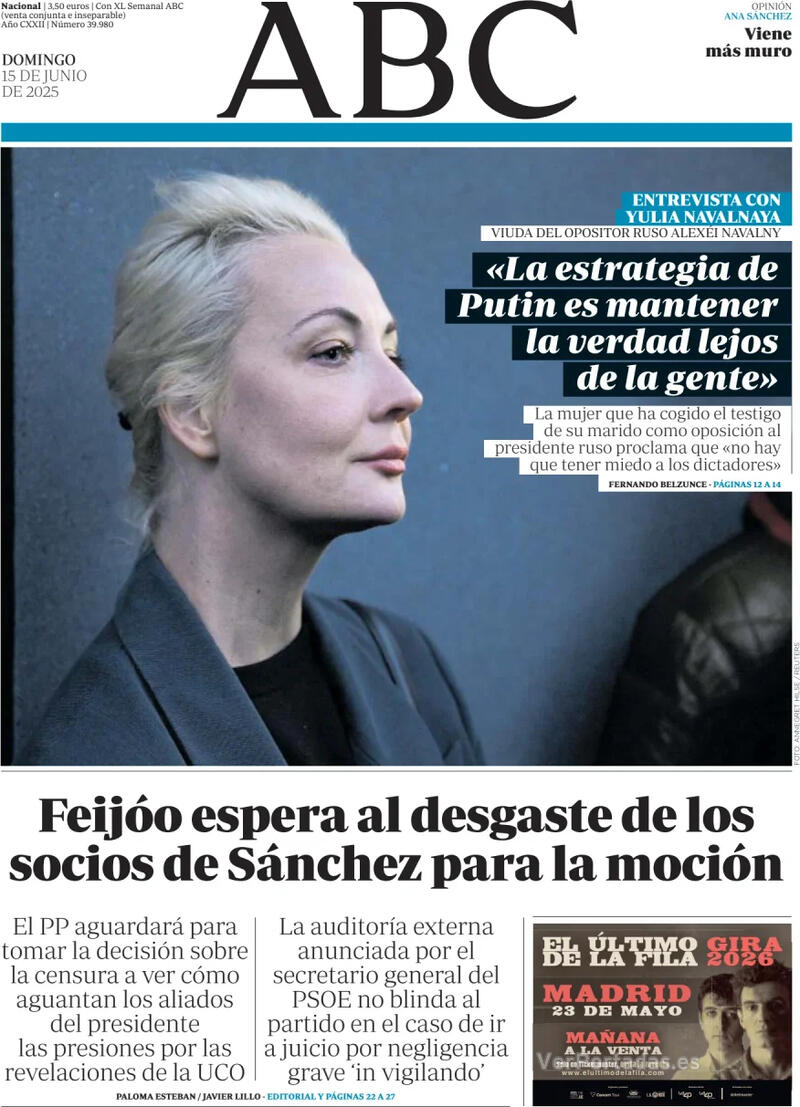 Portada La Vanguardia 2025-06-15