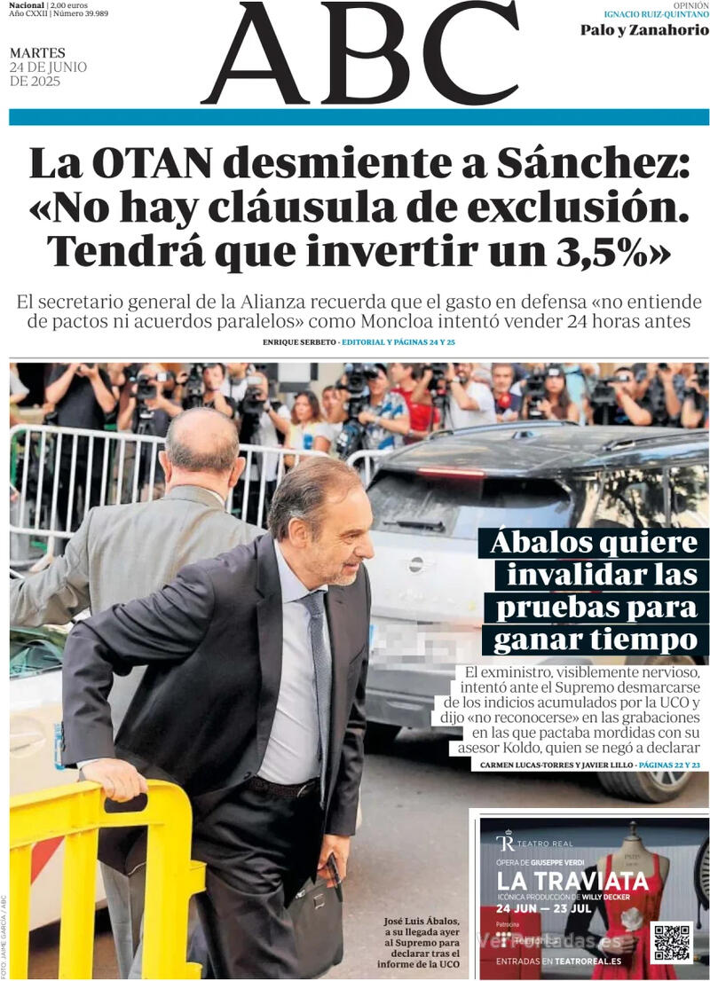 Portada La Vanguardia 2025-06-24