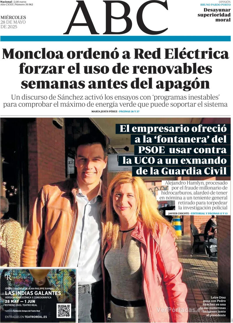 Portada La Vanguardia 2025-05-28