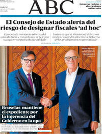 Portada ABC 2025-10-18