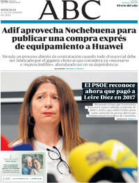 Portada ABC 2025-12-31