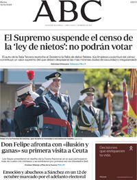 Portada ABC 2026-10-13