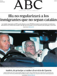 Portada ABC 2026-02-20