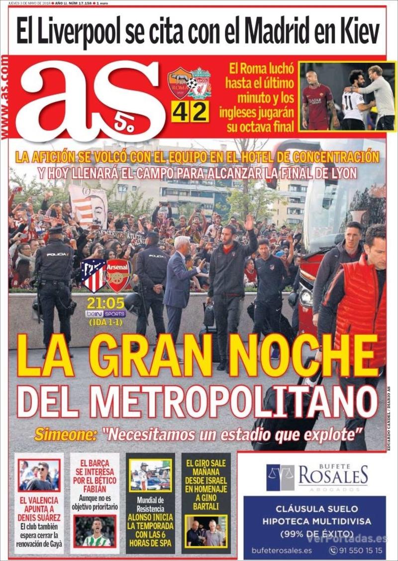 Portada Sport 2018-05-03