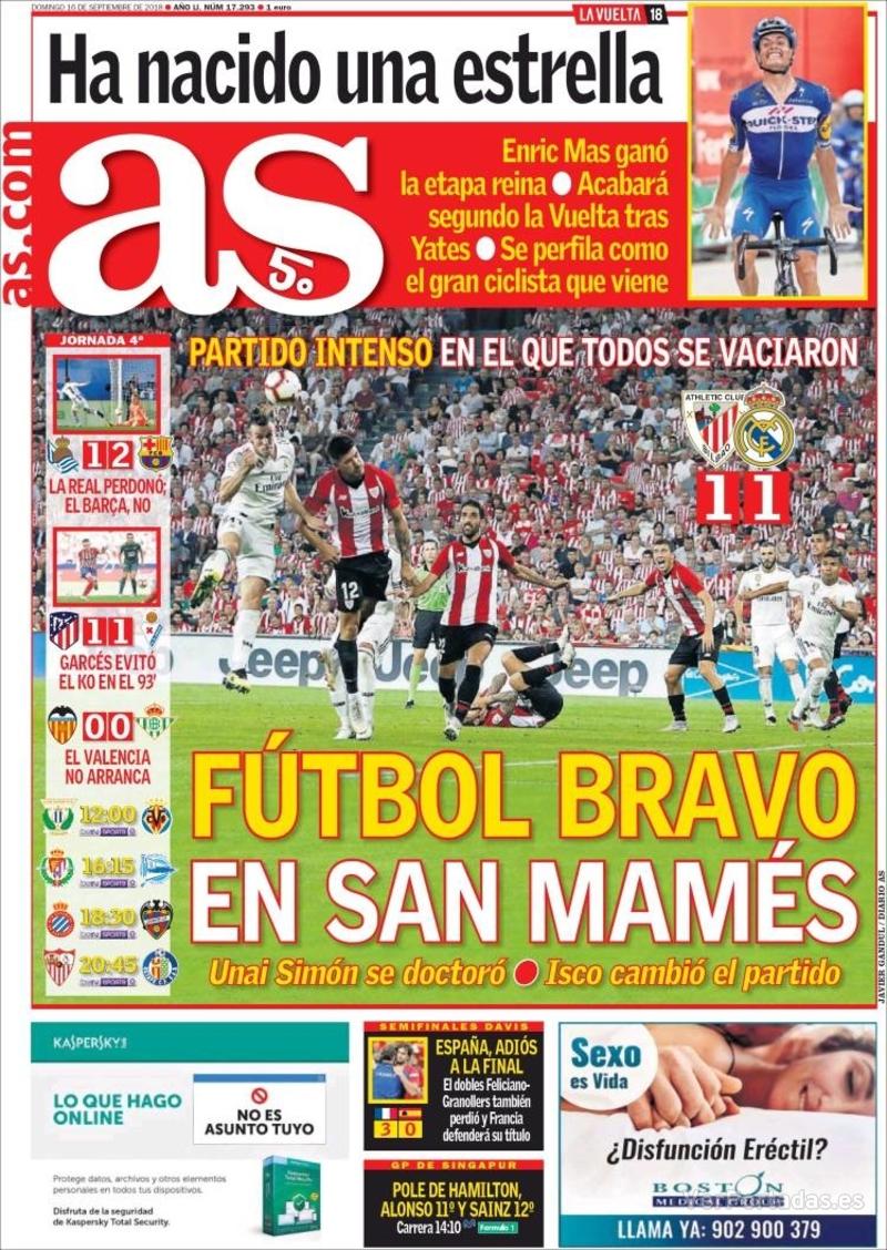 Portada Sport 2018-09-16