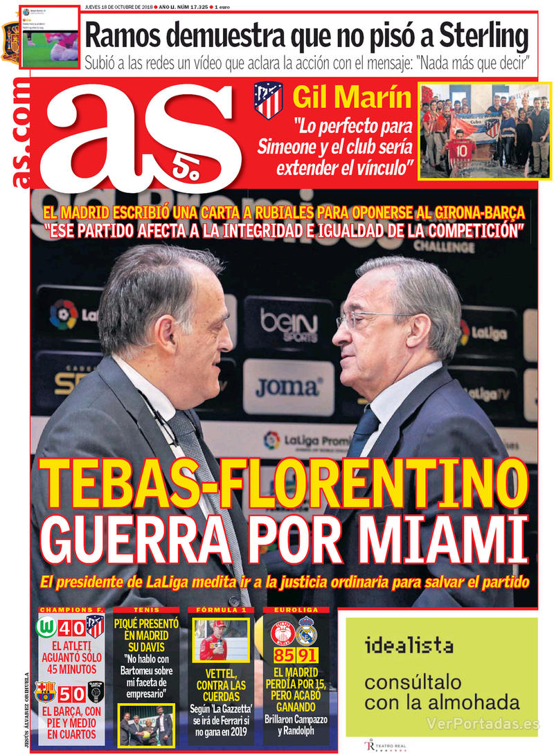 Portada Sport 2018-10-18