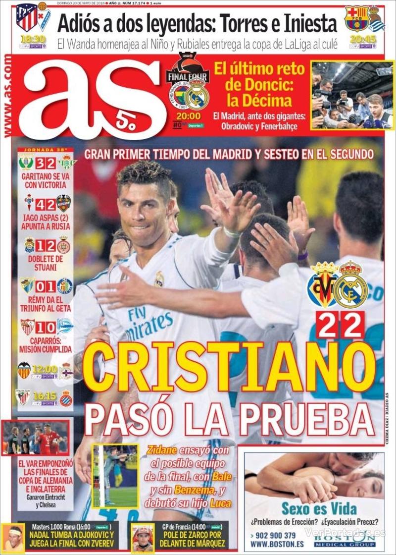 Portada Sport 2018-05-20