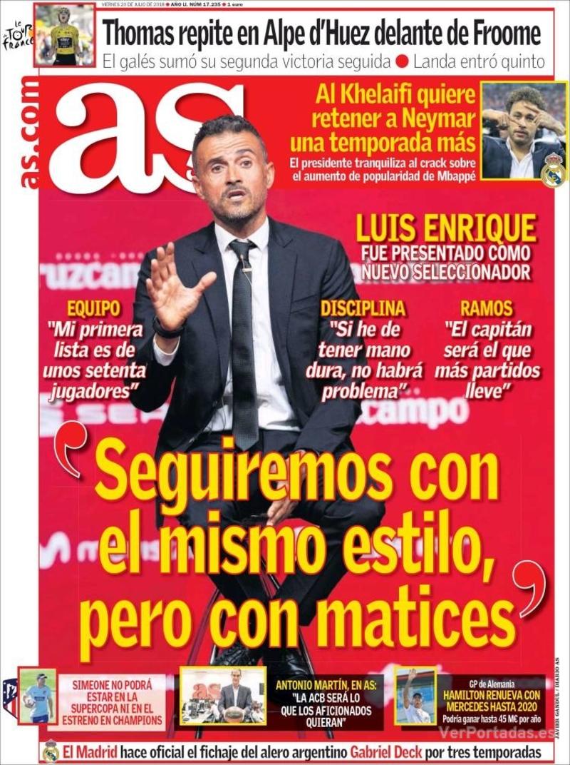 Portada Sport 2018-07-20
