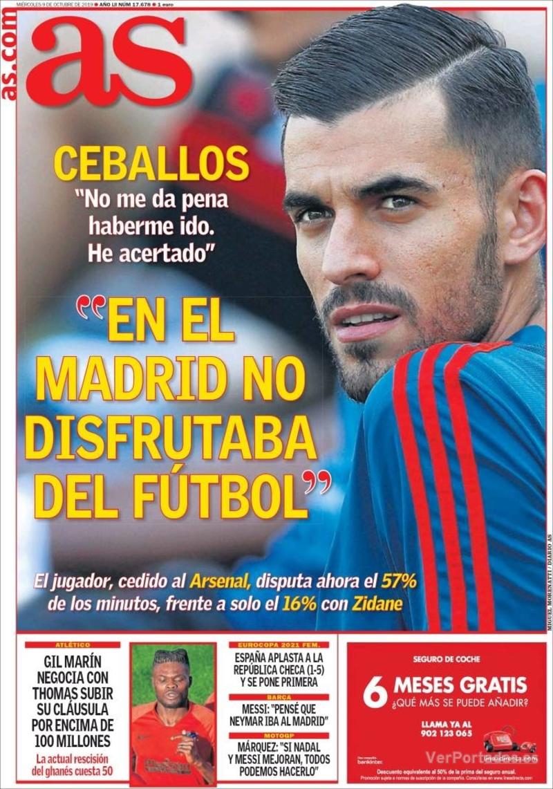 Portada Sport 2019-10-09