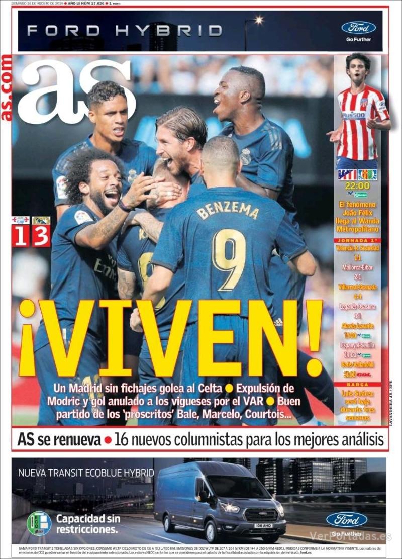 Portada Sport 2019-08-18