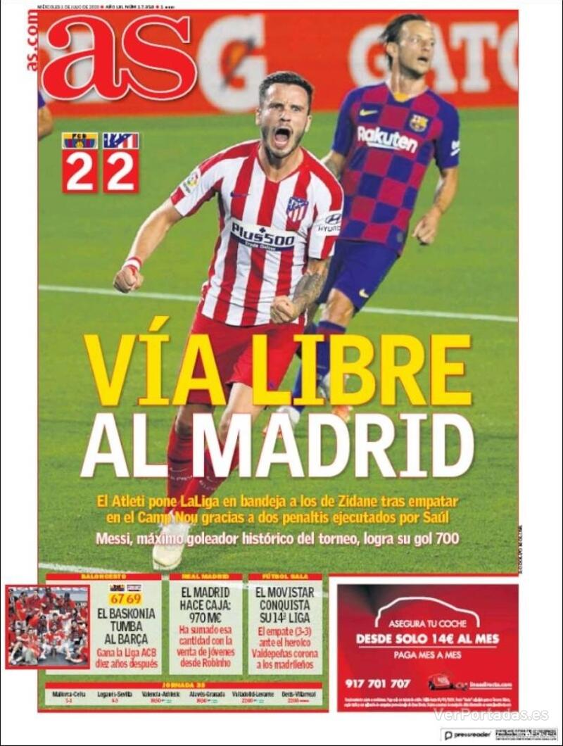 Portada Sport 2020-07-01