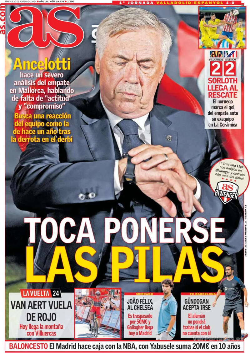 PORTADAS PRENSA DEPORTIVA MARTES 20 DE AGOSTO Portada-periodico-as-20-08-2024-a5d90127