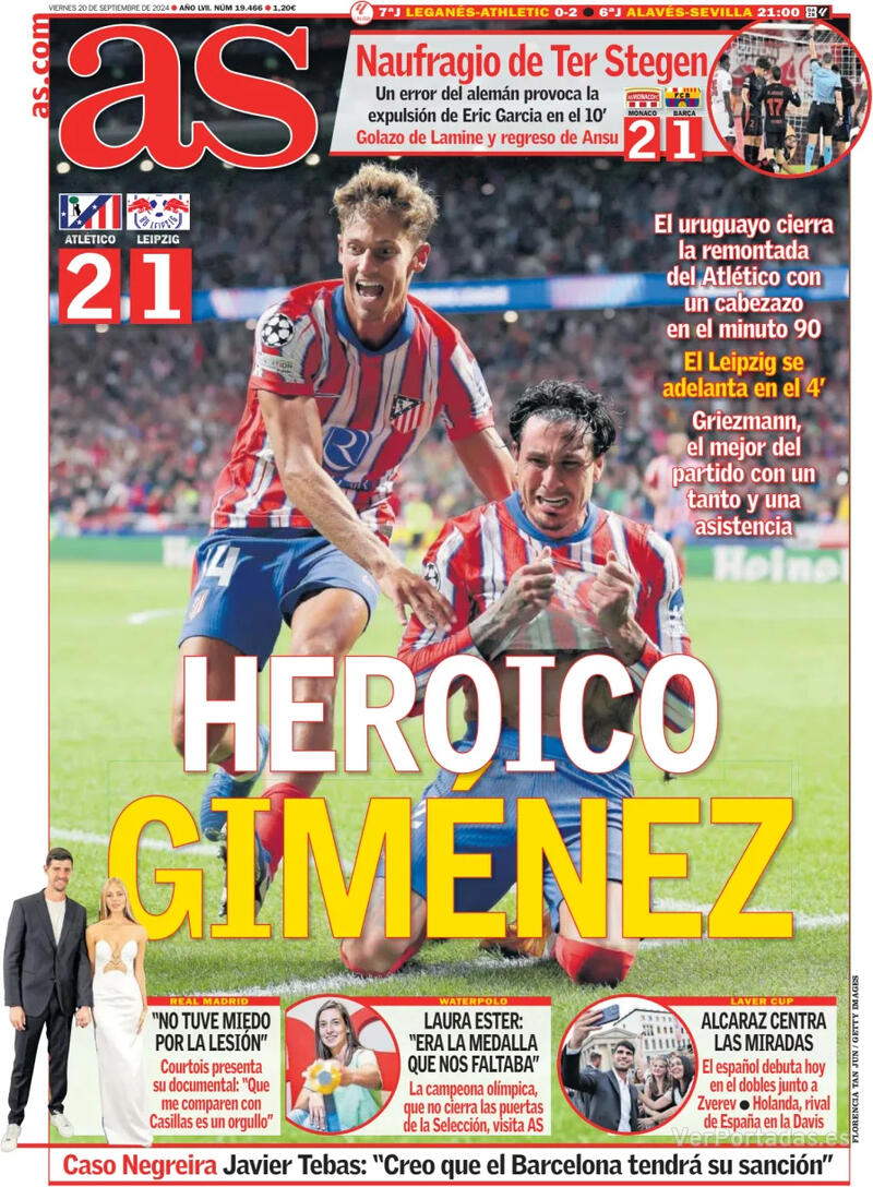 PORTADAS PRENSA DEPORTIVA VIERNES 20 SEPTIEMBRE 2024 Portada-periodico-as-20-09-2024-91c91bcb