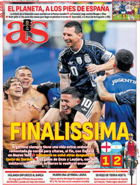 Portada periódico As Portada periódico As