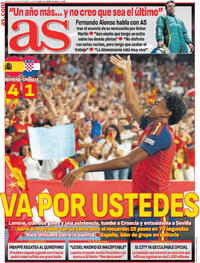 Portada periódico As Portada periódico As