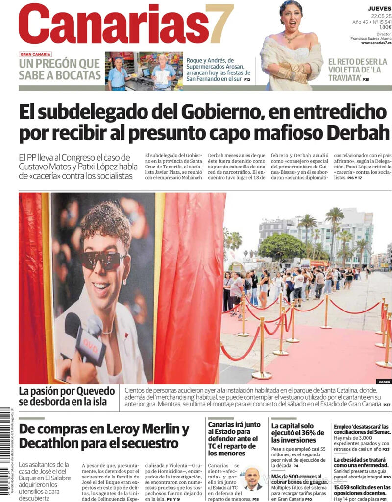 Portada Periódico de Ibiza y Formentera 2025-05-22