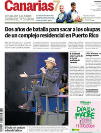 Portada periódico Canarias 7