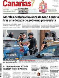 Portada periódico Canarias 7