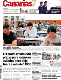 Portada periódico Canarias 7
