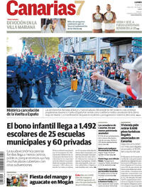 Portada Canarias 7 2025-09-15