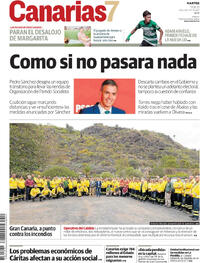 Portada periódico Canarias 7