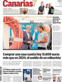 Portada Canarias 7 2025-08-29
