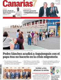 Portada periódico Canarias 7