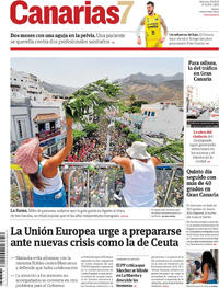 Portada periódico Canarias 7 Portada periódico Canarias 7